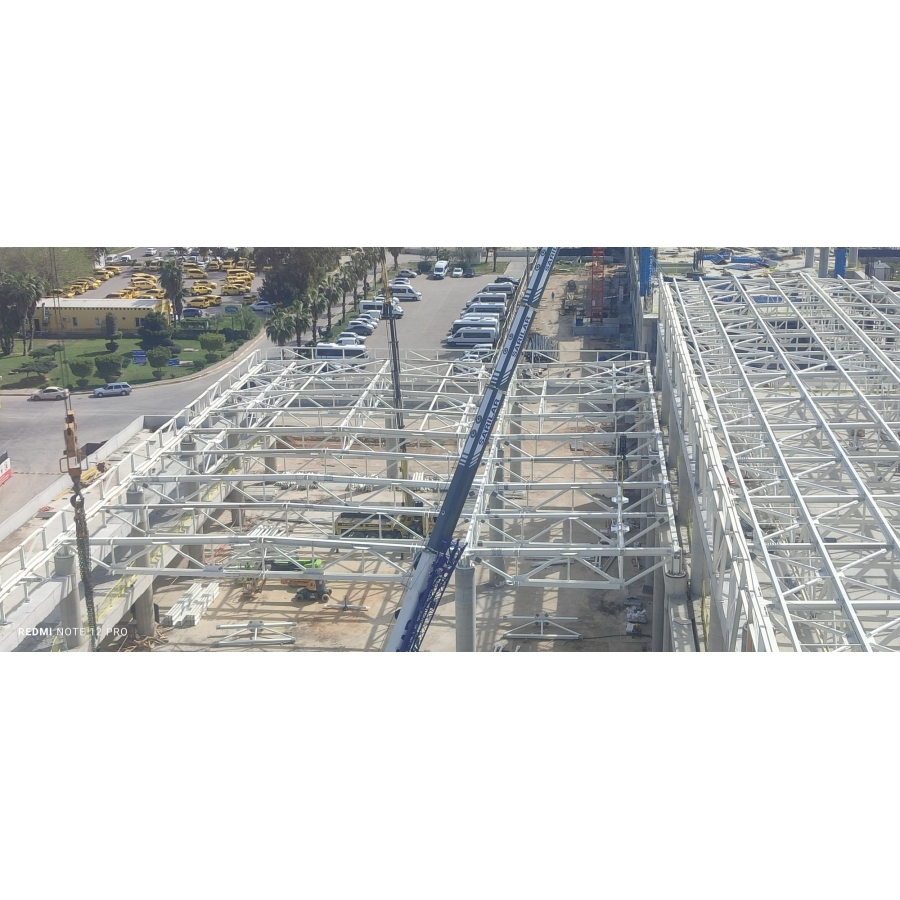 ANTALYA AIRPORT T4 DOMESTIC TERMINAL BUILDING EXTENSION STEEL STRUCTURE