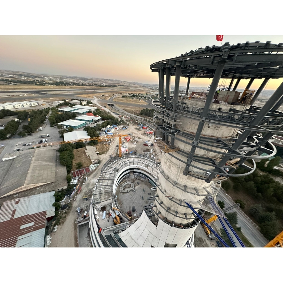 ANKARA - ESENBOGA AIRPORT HANGAR VE FLIGHT CONTROL TOWER STEEL STRUCTURE PROJECT